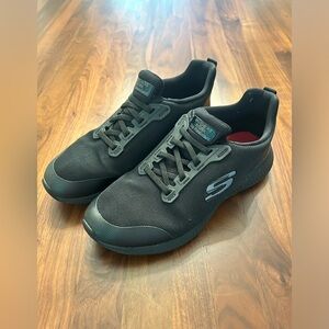 Black Sketchers Work Slip Resistant Shoes | Women’s Size 8